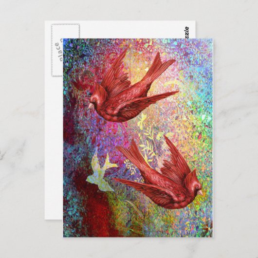 (鳥)ショウジョウコウカンチョウフライト.jpg ポストカード (正面/裏面)