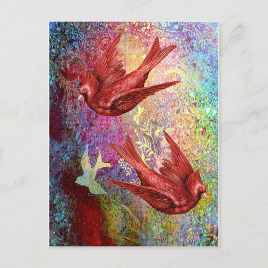 (鳥)ショウジョウコウカンチョウフライト.jpg ポストカード (正面)