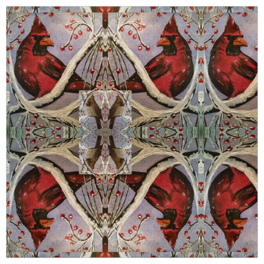 （鳥）ショウジョウコウカンチョウフレンド ファブリック (見本)