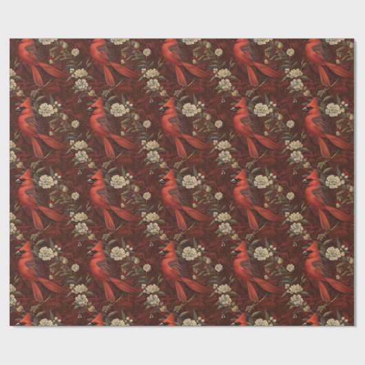 (鳥)ショウジョウコウカンチョウフローラ包装紙 ラッピングペーパー (フラット)