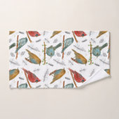 (鳥)ショウジョウコウカンチョウブルーバード《鳥》アメリカゴガラバーズブルー バスタオルセット (ハンドタオル)