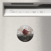 （鳥）ショウジョウコウカンチョウホット春Nat。パークマウントARギフトアパレル マグネット (インサイチュ (食洗機))