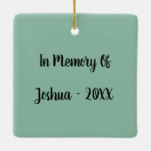 (鳥)ショウジョウコウカンチョウホリデーメモブランス セラミックオーナメント (裏面)