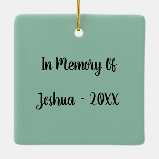 (鳥)ショウジョウコウカンチョウホリデーメモブランス セラミックオーナメント (裏面)