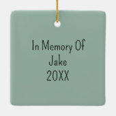 (鳥)ショウジョウコウカンチョウホリデーメモブランス セラミックオーナメント (裏面)