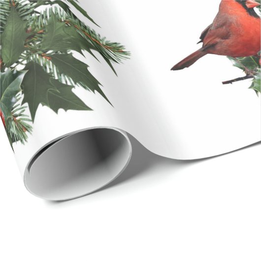 (鳥)ショウジョウコウカンチョウホリーラッピング紙 ラッピングペーパー (ロールコーナー)
