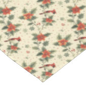 （鳥）ショウジョウコウカンチョウポインセティアホリデークリスマステーブルクロス テーブルクロス (アングル)