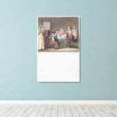 (鳥)ショウジョウコウカンチョウマザリン(1602-61)は平和を終える キャンバスプリント (インサイチュ (ウッドフロア))