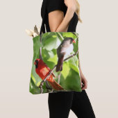 (鳥)ショウジョウコウカンチョウメイト トートバッグ (クローズアップ)