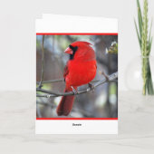 (鳥)ショウジョウコウカンチョウメリークリスマス シーズンカード (裏面)