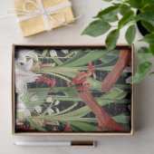 （鳥）ショウジョウコウカンチョウモダンアマリリスコラージュティッシュペーパー 薄葉紙 (ギフト)