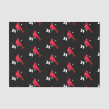 （鳥）ショウジョウコウカンチョウモダンバードレッド白黒ホリデイ