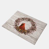 （鳥）ショウジョウコウカンチョウリースドアマット ドアマット (アングル)