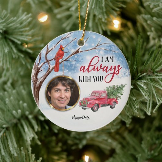 (鳥)ショウジョウコウカンチョウレッドバード記念私はあなたと一緒に セラミックオーナメント (ツリー)