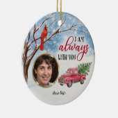 （鳥）ショウジョウコウカンチョウレッドバード記念私はあなたと一緒に セラミックオーナメント (右)