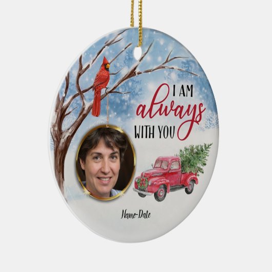 （鳥）ショウジョウコウカンチョウレッドバード記念私はあなたと一緒に セラミックオーナメント (右)