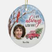 (鳥)ショウジョウコウカンチョウレッドバード記念私はあなたと一緒に セラミックオーナメント (左)