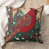 （鳥）ショウジョウコウカンチョウレッドバード クッション (ブランケット)