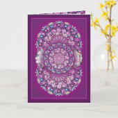 (鳥)ショウジョウコウカンチョウレッドロザース カード (黄色い花)