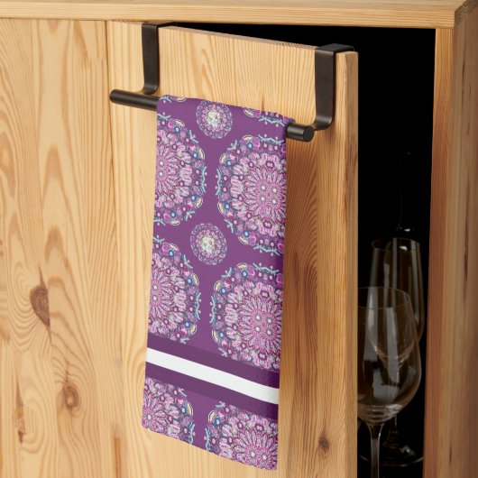 （鳥）ショウジョウコウカンチョウレッドロザース キッチンタオル (三つ折り)