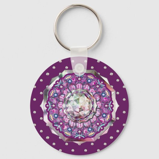 (鳥)ショウジョウコウカンチョウレッドロザース キーホルダー (正面)