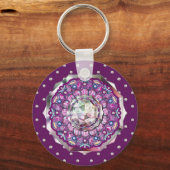 (鳥)ショウジョウコウカンチョウレッドロザース キーホルダー (正面)