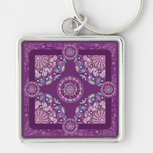 (鳥)ショウジョウコウカンチョウレッドロザース キーホルダー (正面)