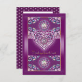 （鳥）ショウジョウコウカンチョウレッドロザース サンキューカード (正面/裏面)