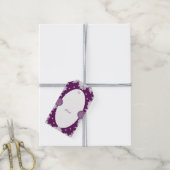 （鳥）ショウジョウコウカンチョウレッドロザース&スノーフレーク ギフトタグ (より糸付き)