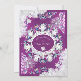 （鳥）ショウジョウコウカンチョウレッドロザース&スノーフレーク シーズンカード