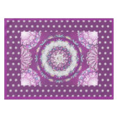 (鳥)ショウジョウコウカンチョウレッドロザース&スノーフレーク テーブルクロス (正面(横))