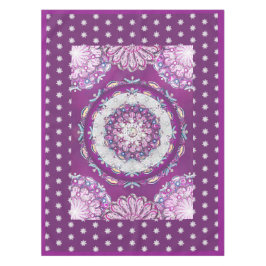 （鳥）ショウジョウコウカンチョウレッドロザース&スノーフレーク テーブルクロス