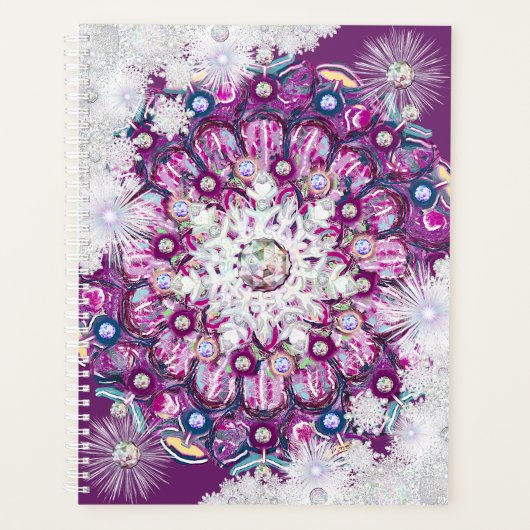 (鳥)ショウジョウコウカンチョウレッドロザース&スノーフレーク プランナー手帳 (正面)