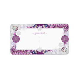 （鳥）ショウジョウコウカンチョウレッドロザース&スノーフレーク ラベル