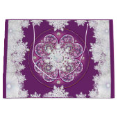 （鳥）ショウジョウコウカンチョウレッドロザース&スノーフレーク ラージペーパーバッグ (正面)