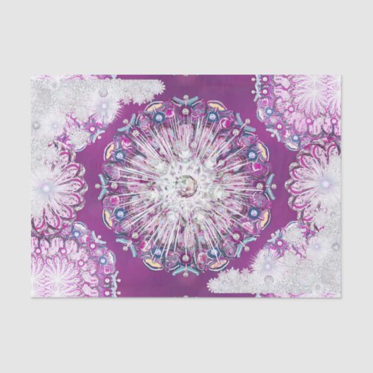 （鳥）ショウジョウコウカンチョウレッドロザース&スノーフレーク 薄葉紙 (正面)