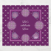 （鳥）ショウジョウコウカンチョウレッドロザース スパークリングワインラベル (シングルラベル)