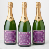 （鳥）ショウジョウコウカンチョウレッドロザース スパークリングワインラベル (ボトル)