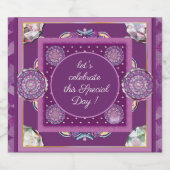 （鳥）ショウジョウコウカンチョウレッドロザース スパークリングワインラベル (シングルラベル)