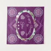 （鳥）ショウジョウコウカンチョウレッドロザース タペストリー (正面(横))