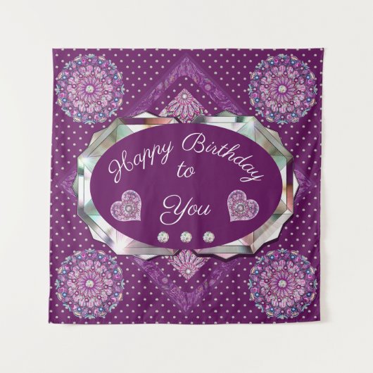 （鳥）ショウジョウコウカンチョウレッドロザース タペストリー (正面)