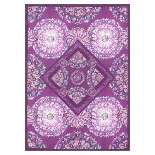 (鳥)ショウジョウコウカンチョウレッドロザース テーブルクロス (正面)