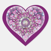 (鳥)ショウジョウコウカンチョウレッドロザース ハートシール (正面)