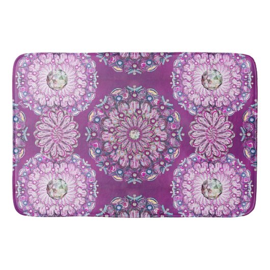 （鳥）ショウジョウコウカンチョウレッドロザース バスマット (正面)