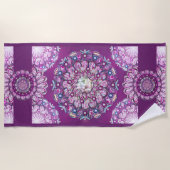 （鳥）ショウジョウコウカンチョウレッドロザース ビーチタオル (正面)