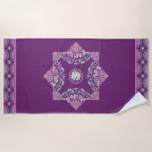 （鳥）ショウジョウコウカンチョウレッドロザース ビーチタオル (正面)