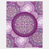 （鳥）ショウジョウコウカンチョウレッドロザース フリースブランケット (正面)