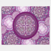 （鳥）ショウジョウコウカンチョウレッドロザース フリースブランケット (正面(横))