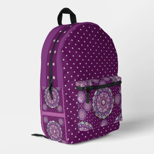 （鳥）ショウジョウコウカンチョウレッドロザース プリントバックパック (裏面左端)