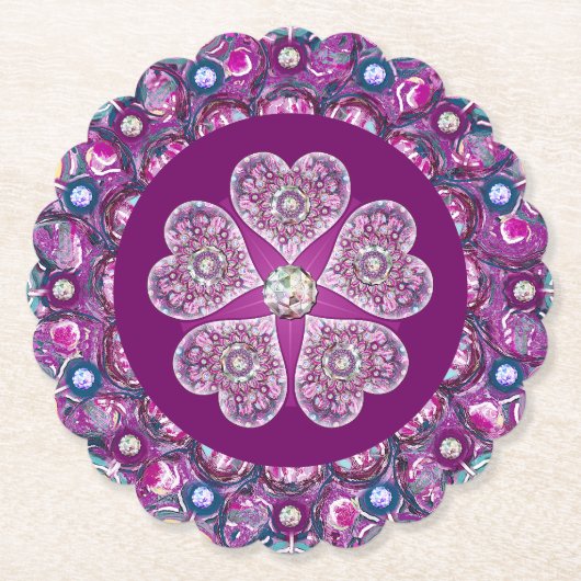 （鳥）ショウジョウコウカンチョウレッドロザース ペーパーコースター (正面)